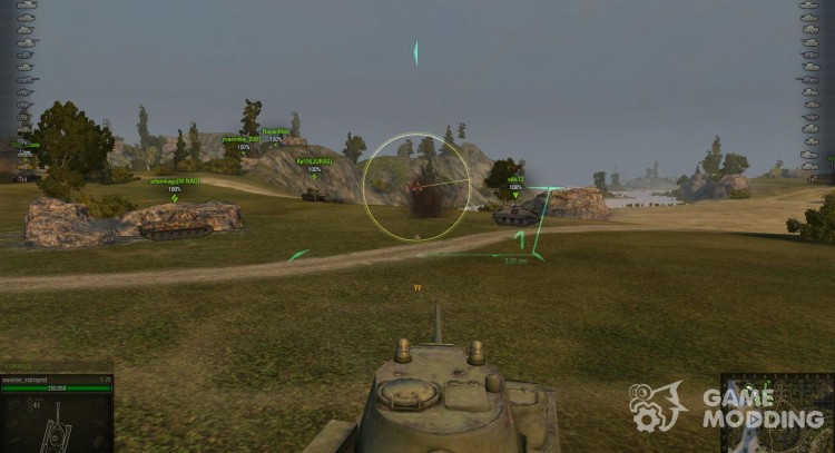 Sniper, Arcade, SAU sights for World Of Tanks
