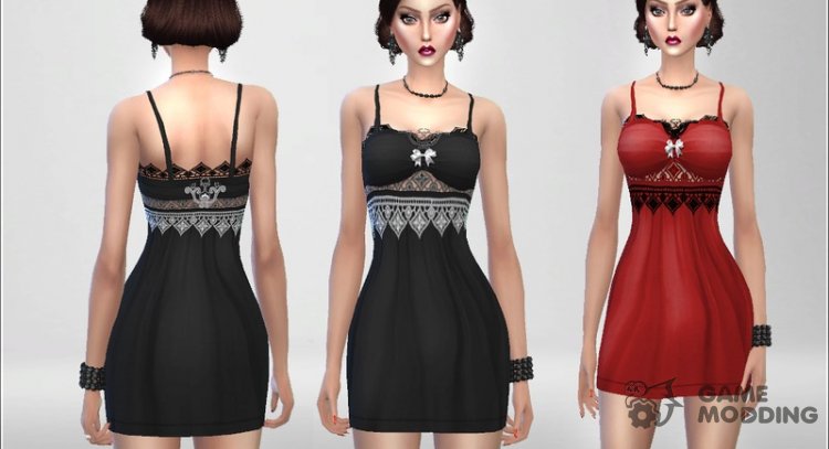 Elegant Cerca - Nightgown para Sims 4