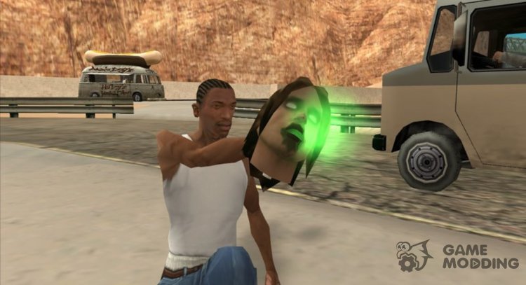 Burping zombie head for GTA San Andreas
