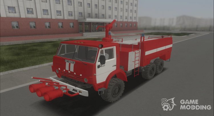 Fire truck KamAZ 43105 AA of the city of Odessa for GTA San Andreas