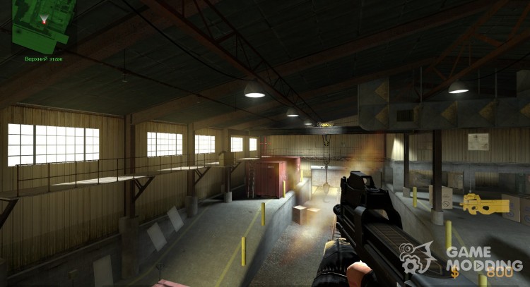 Темно серый P90 для Counter-Strike Source