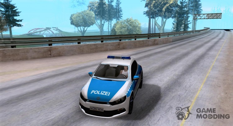 Policía alemana de Volkswagen Scirocco para GTA San Andreas