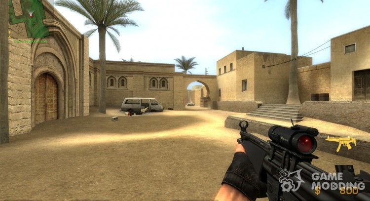 Shortfuse's MP5 con un punto de puntería para Counter-Strike Source