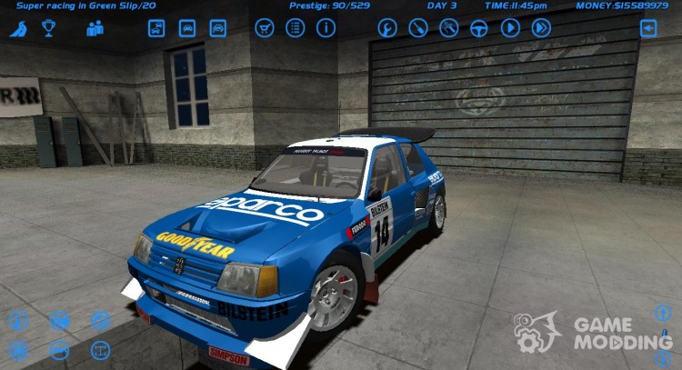 Peugeot 205 T16 Rally для Street Legal Racing Redline