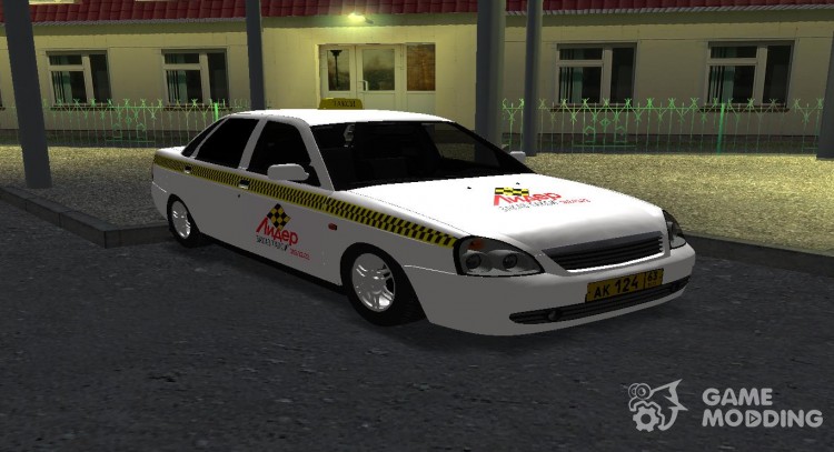 Lada Priora Taxi for GTA San Andreas