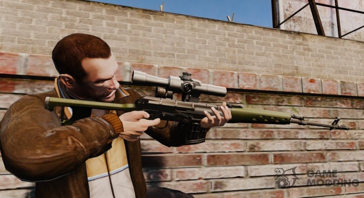 Снайперская винтовка Драгунова v3 для GTA 4