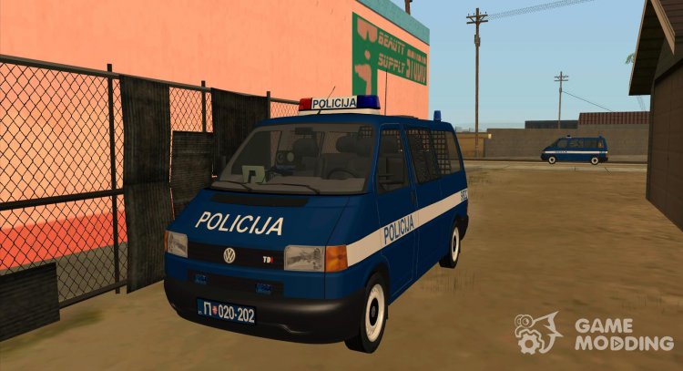 Volkswagen Transporter T4 Police (V. 1) for GTA San Andreas