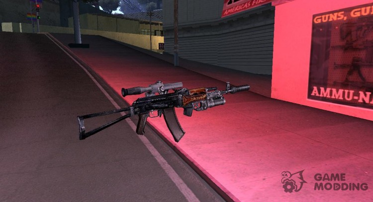 AK-47 with lotions for GTA San Andreas