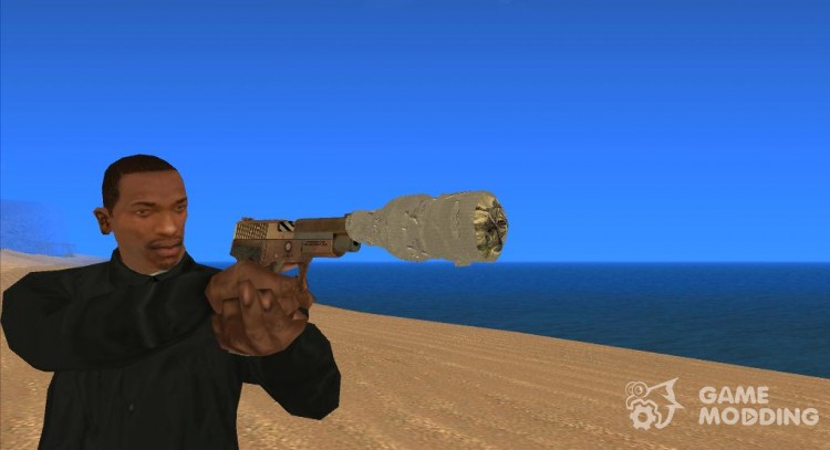 Пистолет с глушителем (Постапокалипсис) для GTA San Andreas