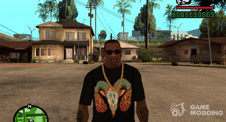 T-shirt with sign of the Zodiac Aries. for GTA San Andreas