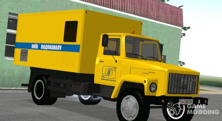 ГАЗ 3309 КиївВодоканалу для GTA San Andreas