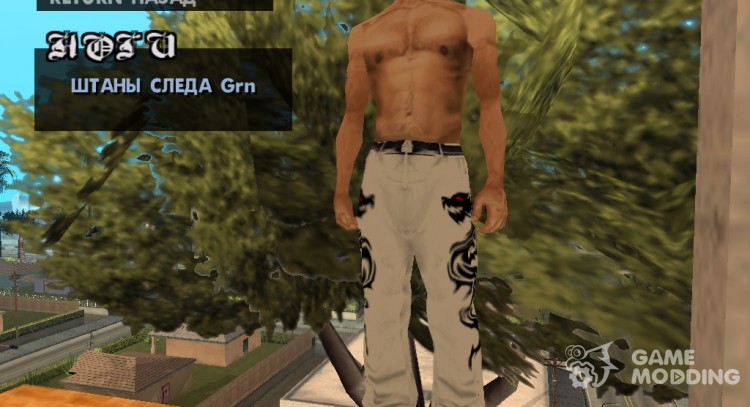 Dragon style pantalones para GTA San Andreas