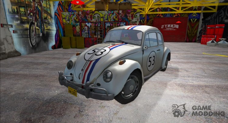 Volkswagen Beetle 1968 Herbie para GTA San Andreas