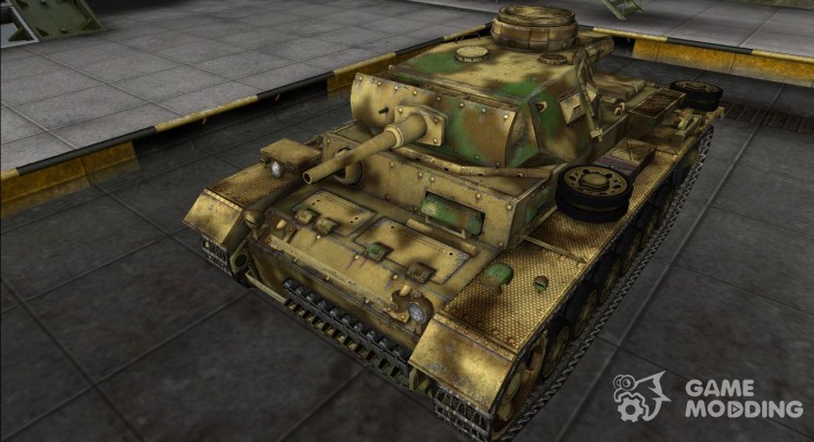 The skin for the Panzer III for World Of Tanks