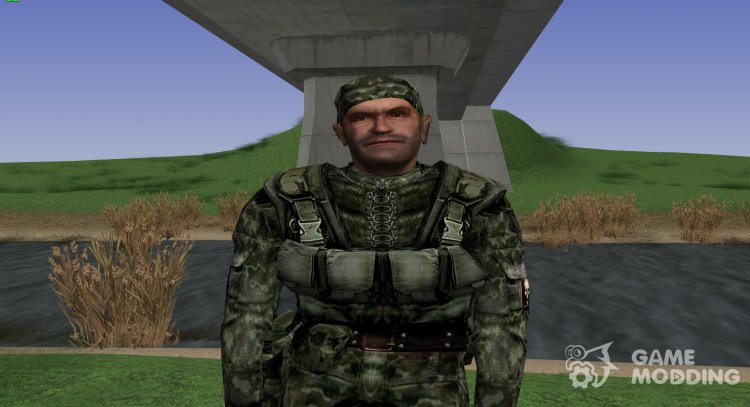 Miembro de la agrupación Suicidas en el casco antiguo de batalla deg-7 de S. T. A. L. K. E. R v.4 para GTA San Andreas