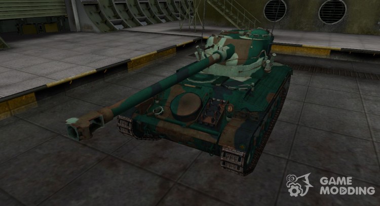 Francés azulado de skin para el AMX 13 90 para World Of Tanks