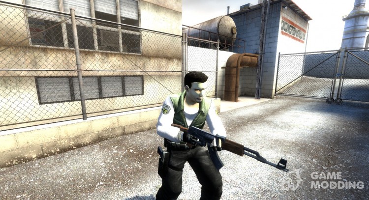 Крис Редфилд (по умолчанию Leet модель) для Counter-Strike Source
