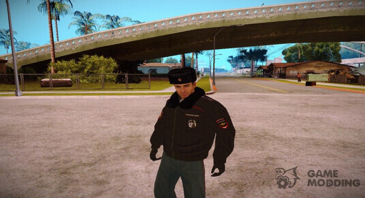 La policía de rusia en el invierno de forma V5 para GTA San Andreas