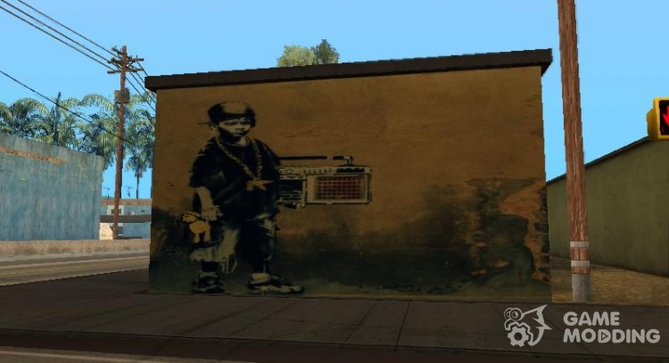 Graffiti on the wall for GTA San Andreas