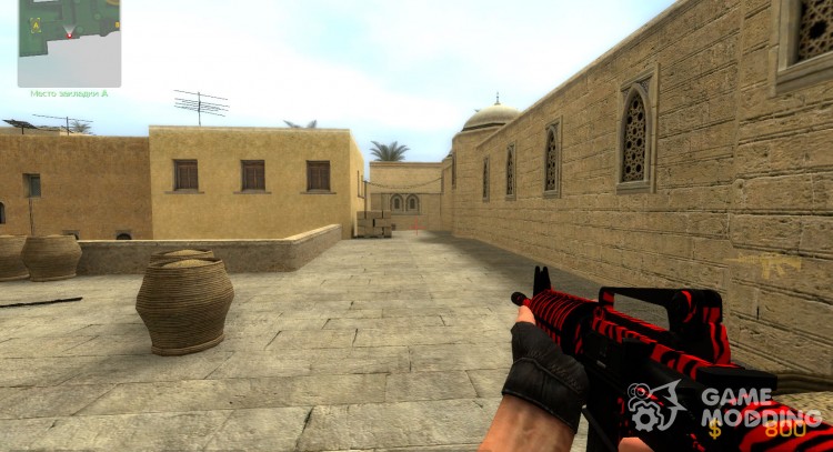 RED TIGER M4A1 for Counter-Strike Source