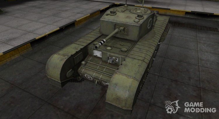 Breaking through the compass zone Churchill III for World Of Tanks