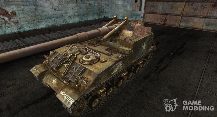 Skin for M40/M43  MONSTER  for World Of Tanks