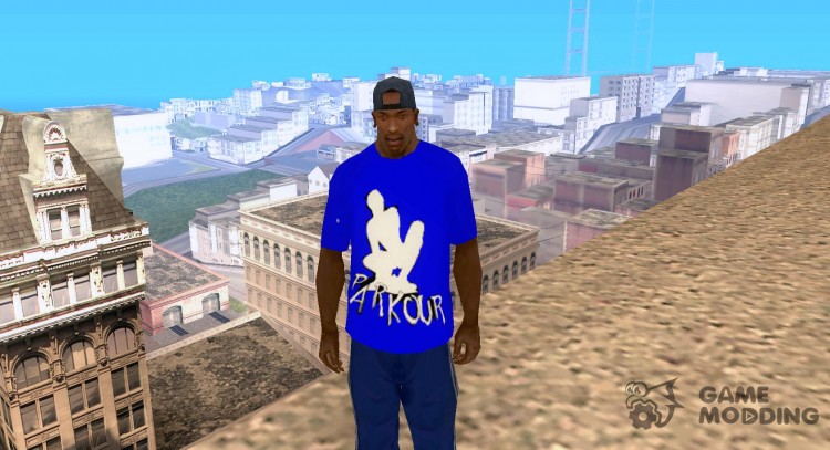 Parkour t-shirt для GTA San Andreas