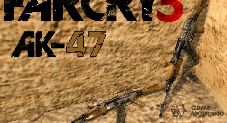 Far Cry 3 AK-47 for Counter-Strike Source