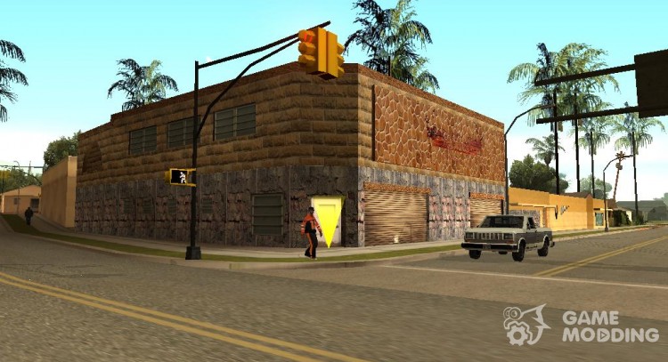 New textures of the gym at Grove Street for GTA San Andreas
