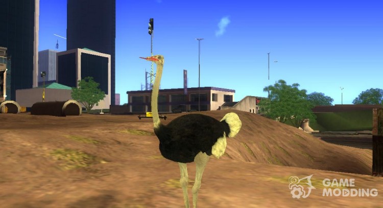 Ostrich From Goat Simulator for GTA San Andreas