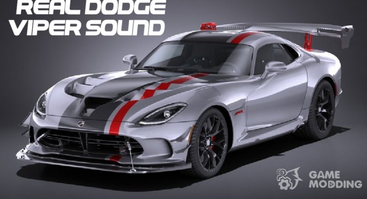 Real Dodge Viper De Sonido para GTA San Andreas