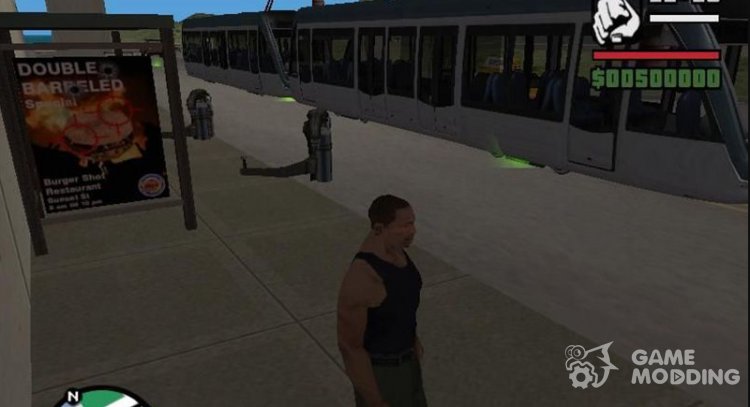 GTA SAxVCxLC Vice City трамваи на маршрутах v1.5 для GTA San Andreas