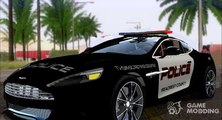 El Aston Martin Vanquish Police Version (IVF) para GTA San Andreas