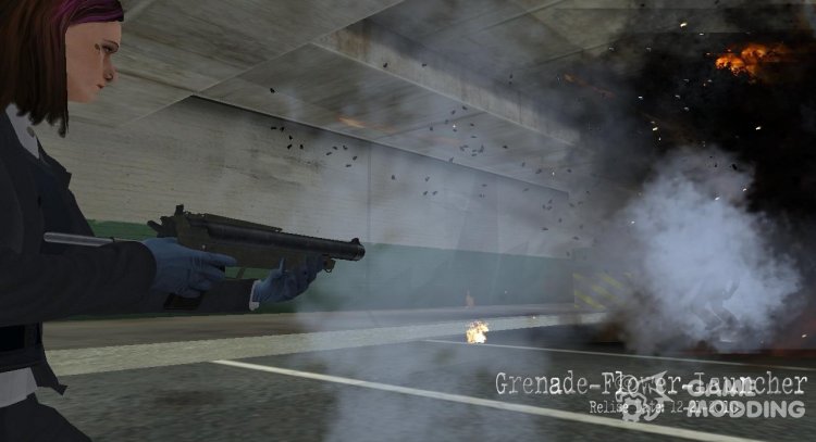 Grenade Flower Launcher para GTA San Andreas