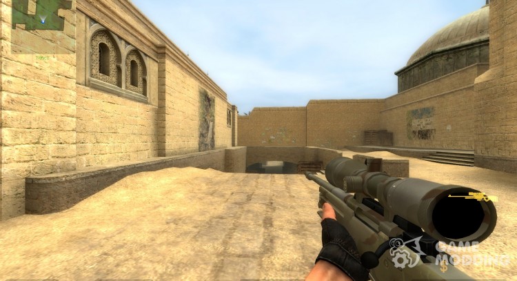 Desert Camo AWP for Counter-Strike Source