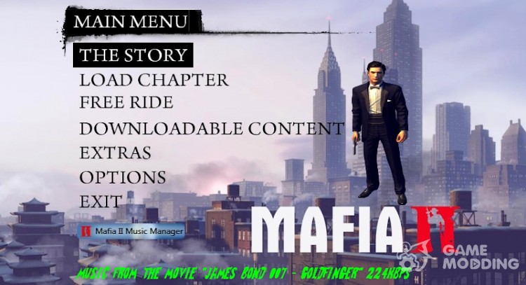 Music menu, James Bond: Agent 007 for Mafia II