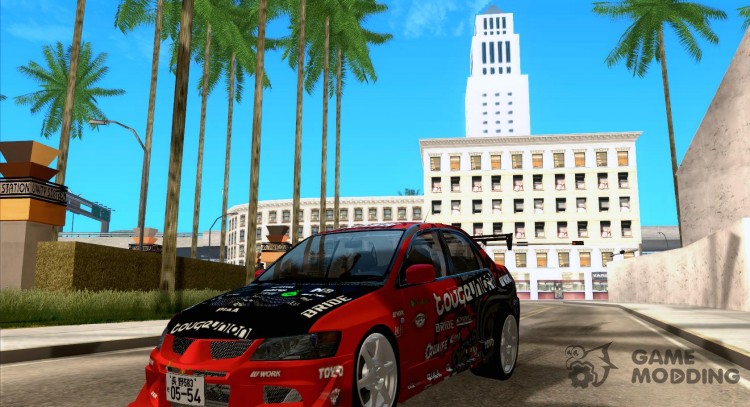 Mitsubishi Evo 9 or ' Touges ' Union for GTA San Andreas