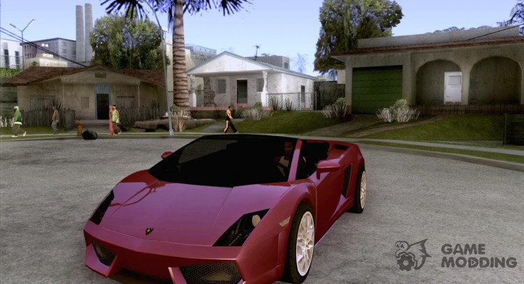 Lamborghini Gallardo Spyder v2 для GTA San Andreas