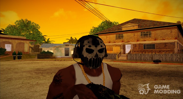 Шлем на Halloween из Warface для GTA San Andreas