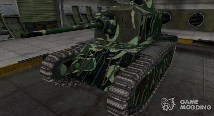 El skin con el camuflaje para el ARL 44 para World Of Tanks