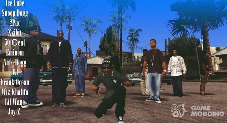 Легенды Рэпа для GTA San Andreas