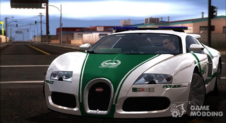 2009 Bugatti Veyron 16.4 Dubai Police для GTA San Andreas