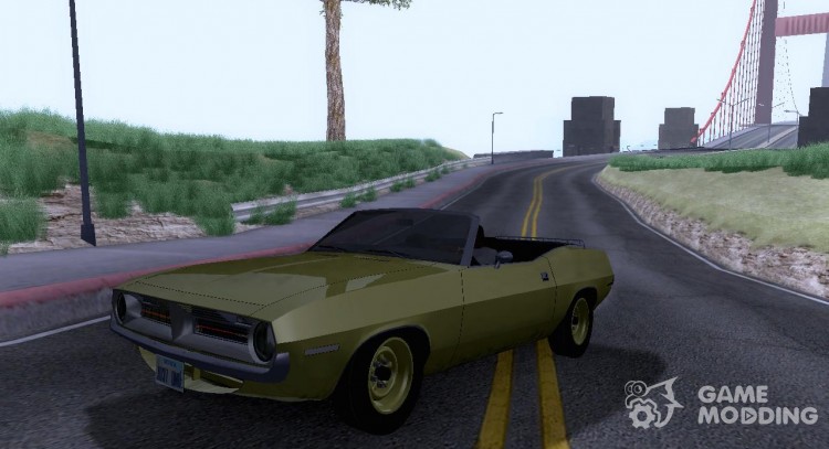 Plymouth Cuda Ragtop '70 для GTA San Andreas