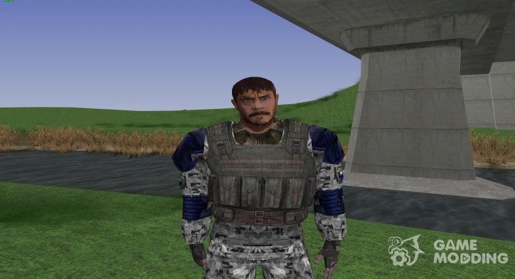 Член группировки Тёмное небо с уникальной внешностью из S.T.A.L.K.E.R v.1 для GTA San Andreas