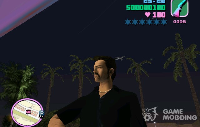 El skin de la versión de iOS para GTA Vice City