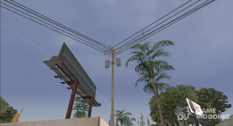 HD Telegraph Pole для GTA San Andreas