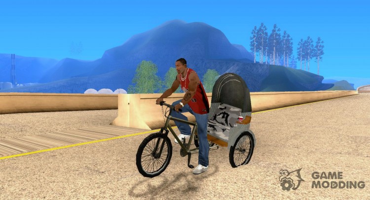 Manual Rickshaw v2 Skin1 for GTA San Andreas
