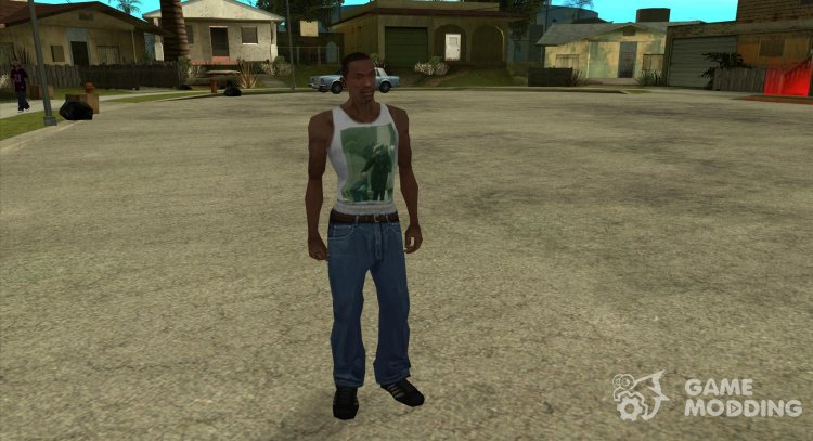 Camiseta blanca, borrosa para GTA San Andreas