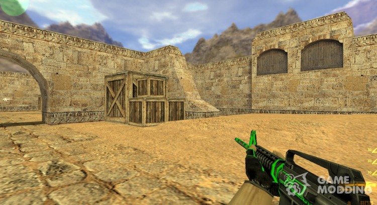 Green/black M4A1! for Counter Strike 1.6