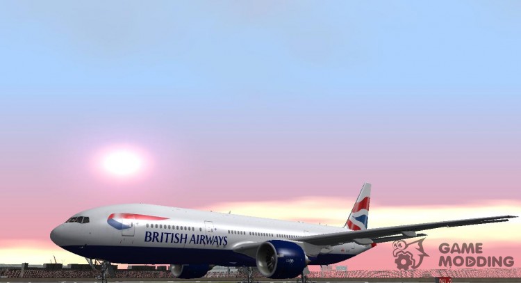 Boeing 777-200 British Airways для GTA San Andreas